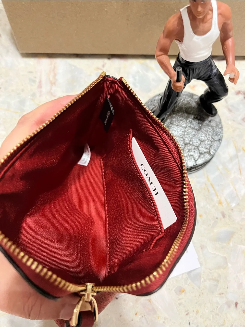 NWT Coach Signature Corner Zip Wristlet limited edition